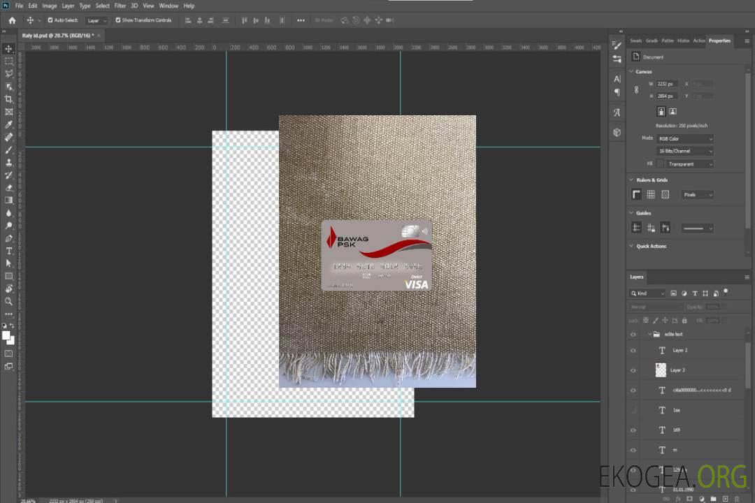 Autriche Bawag PSK carte visa bancaire avant photolook template Autriche Bawag PSK carte visa bancaire avant photolook template